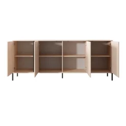 Madia 203x82h cm 4 ante moderna beige Melly