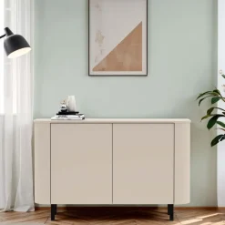 Madia 130x82h cm 2 ante moderna beige cashmere Lucrezia