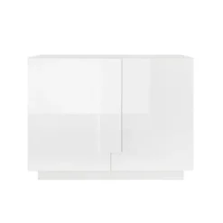 Madia 120x90h cm 2 ante moderna bianco laccato lucido Alvarez