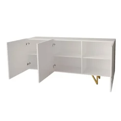 Madia 160x76h cm 3 ante moderna bianco lucido Kalmar
