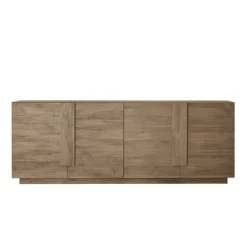 Madia 241x90h cm 4 ante moderna rovere scuro Alvarez
