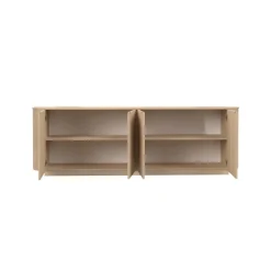 Madia 230x76h cm 4 ante moderna rovere Alba