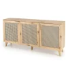 Madia 160x85h cm 3 ante 3 ripiani moderna rovere Sombra