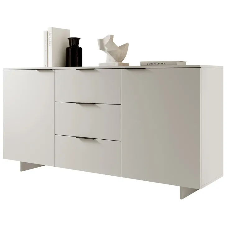 Madia 180x90h cm 2 ante soggiorno beige cashmere Stone