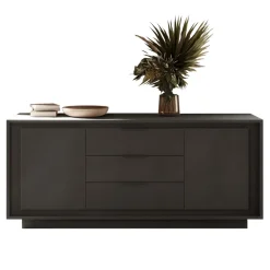 Madia 180x80h cm 3 cassetti 2 ante moderna antracite Deluxe