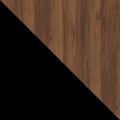 Madia 120x81h cm 3 cassetti moderna noce nero Wild