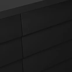 Madia 120x81h cm 3 cassetti moderna nero Wild
