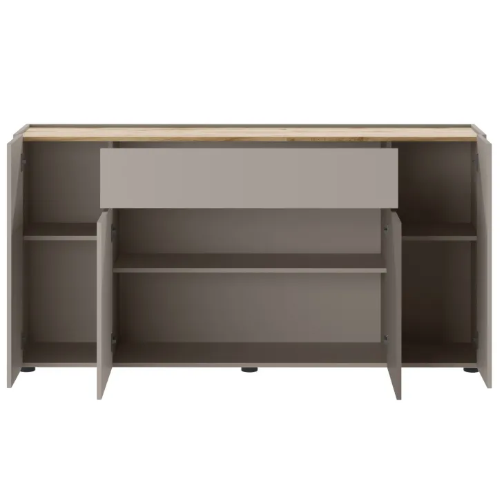 Madia 170x85h cm moderna design grafite rovere Gib