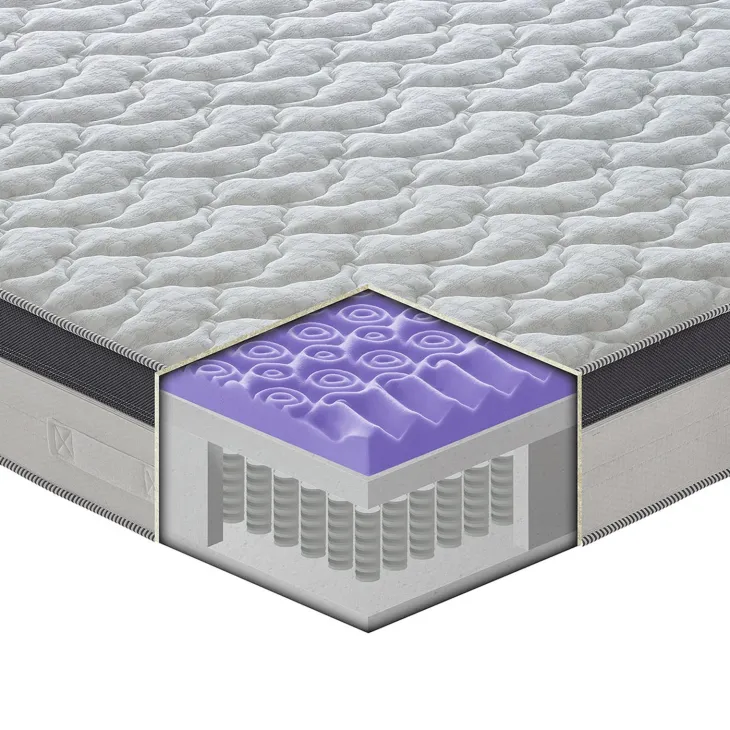 Materasso 120x195cm una piazza e mezzo memory con molle Premium