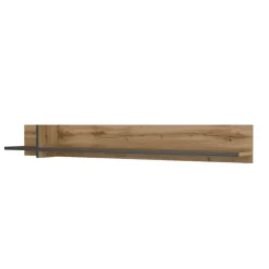 Mensola a muro 180x23h cm moderna rovere Lolla