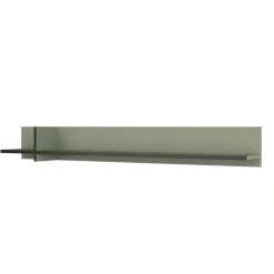 Mensola a muro 180x23h cm moderna verde Lolla