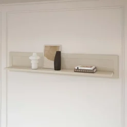Mensola 177x32h cm a muro moderna beige Texel