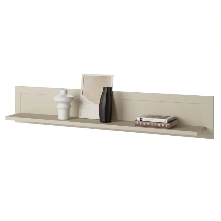 Mensola 177x32h cm a muro moderna beige Texel
