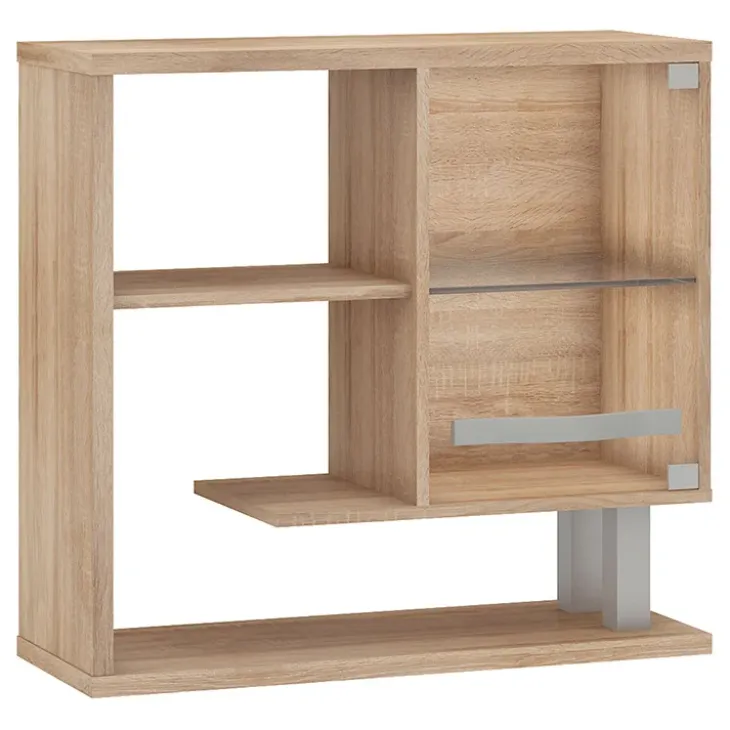 Mensola 80x76h cm da parete soggiorno rovere chiaro Sharon