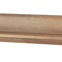 Mensola 160x22h cm moderna da parete soggiorno rovere nero Maiorca