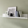 Mensola 138x17h cm moderna soggiorno bianco lucido Spirit