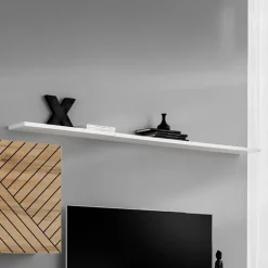 Mensola 180x2h cm soggiorno bianca Geo