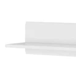 Mensola 160x22h cm soggiorno moderna bianco opaco e lucido Maiorca