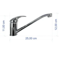 Miscelatore per lavello cucina acciaio Mixology