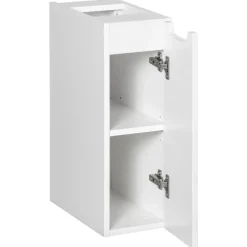 Mobile bagno sospeso cannettato 80cm bianco rovere Cleany