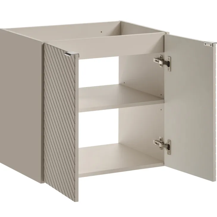 Mobile bagno sospeso 120cm 4 ante beige cashmere Neutry