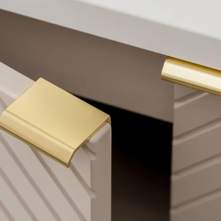 Mobile bagno sospeso 120cm 4 ante beige cashmere Neutry