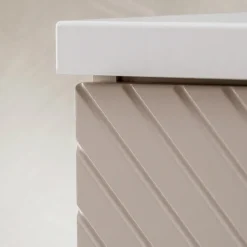 Mobile bagno sospeso 120cm 4 ante beige cashmere Neutry
