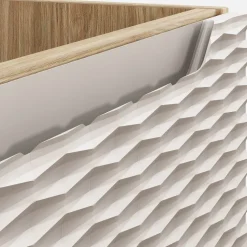 Mobile bagno sospeso 60cm 2 ante beige rovere Swim