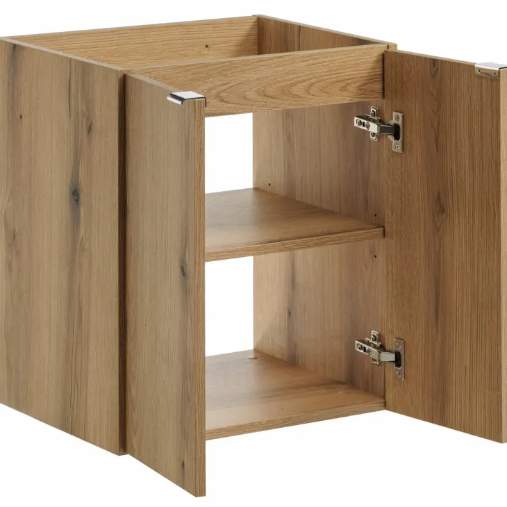 Mobile bagno sospeso 50cm 2 ante rovere Rovery