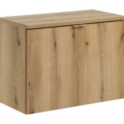 Mobile bagno sospeso 80cm 2 ante rovere Rovery