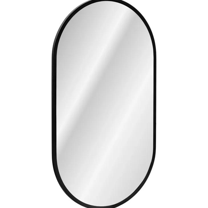 Mobile bagno sospeso 60cm cannettato con lavabo, colonna e specchio rosa Autentic