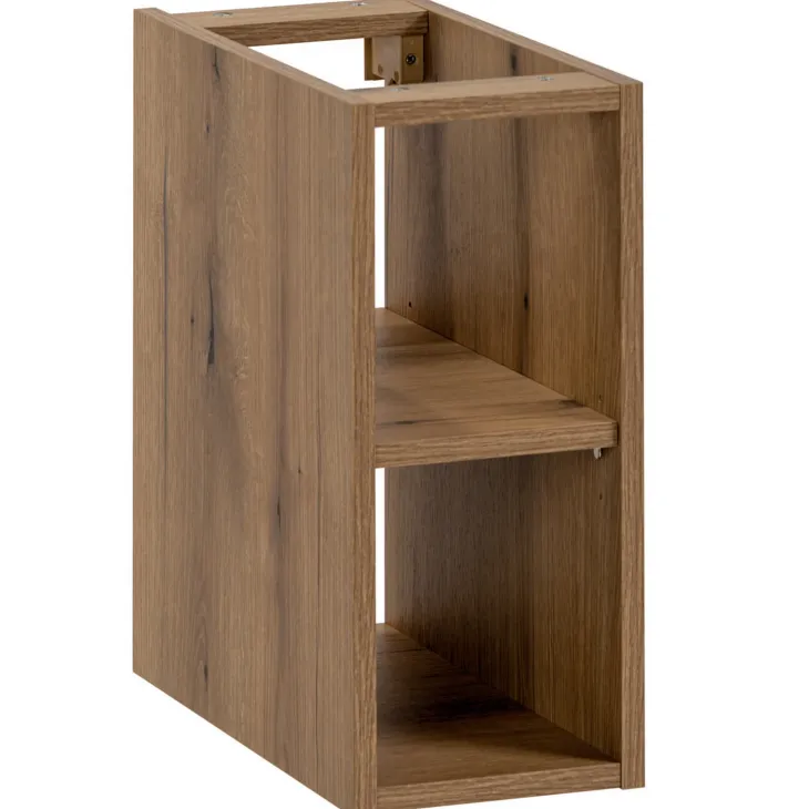 Mobile bagno sospeso 180cm cannettato con 2 lavabi, colonna e 2 specchi beige Autentic