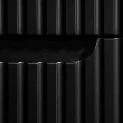 Mobile bagno sospeso 80cm cannettato 2 cassetti nero rovere Cleany