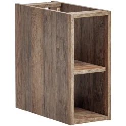 Mobile bagno sospeso 140cm cannettato 2 cassettoni bianco quercia Autentic
