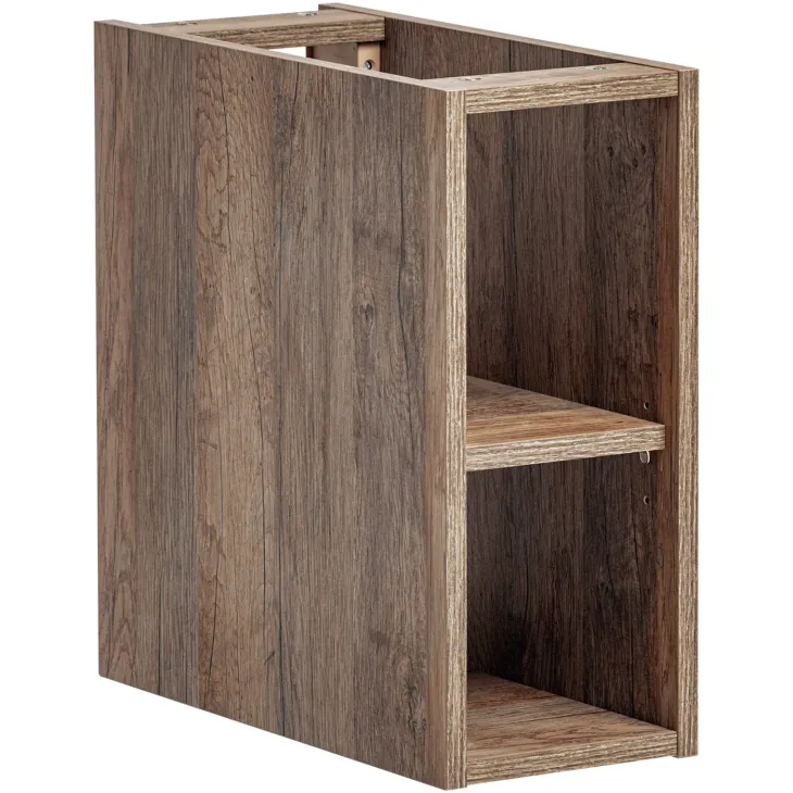 Mobile bagno sospeso 140cm cannettato 2 cassettoni bianco quercia Autentic