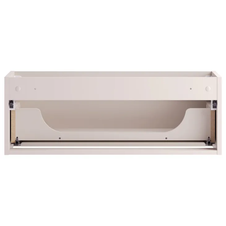 Mobile bagno sospeso 80cm cannettato 1 cassetto e vano beige rovere Cleany