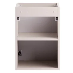 Mobile bagno sospeso 40cm cannettato con lavabo 1 anta beige Cleany