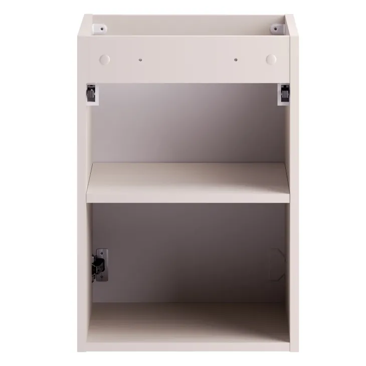 Mobile bagno sospeso 40cm cannettato con lavabo 1 anta beige Cleany