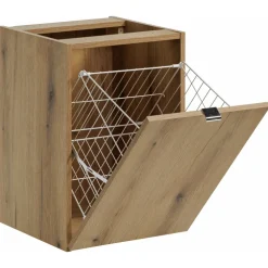 Mobile bagno sospeso 160cm 4 cassetti e portabiancheria beige cashmere Neutry