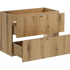 Mobile bagno sospeso 80cm 2 cassetti rovere Rovery