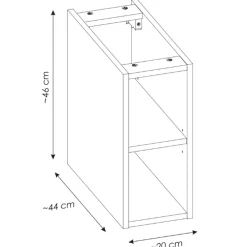 Mobile bagno sospeso 140cm 2 cassettoni e 2 cassetti attrezzati e 2 vani nero Serif