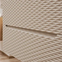 Mobile bagno sospeso 80cm 2 cassetti beige rovere Swim