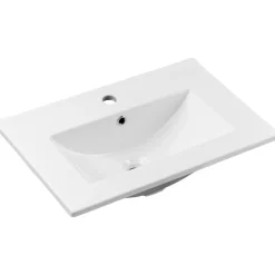 Mobile bagno sospeso 50cm 2 cassetti con lavabo rovere Rovery