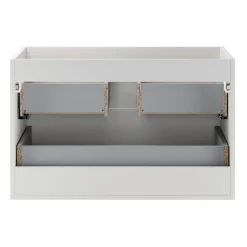 Mobile bagno sospeso 120cm 2 cassetti bianco rovere Speranza
