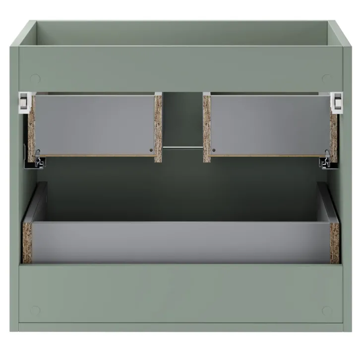 Mobile bagno sospeso 60cm 2 cassetti verde salvia rovere Speranza