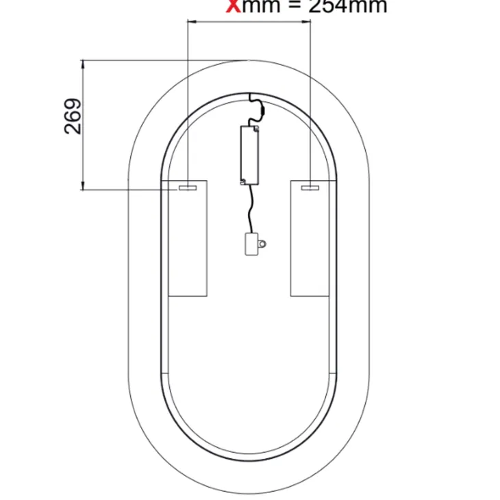 Mobile bagno sospeso 100cm cm con lavabo, specchio, colonna e cubotti quercia antracite Limpid
