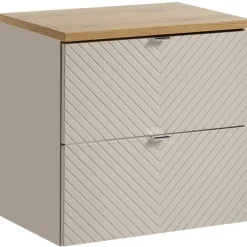 Mobile bagno sospeso 60cm con colonna beige cashmere Neutry