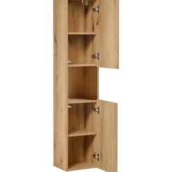 Mobile bagno sospeso 80cm con colonna rovere Rovery
