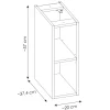 Mobile bagno sospeso 100cm con colonna rovere Rovery