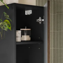 Mobile bagno sospeso 60cm con colonna noce Walnuts